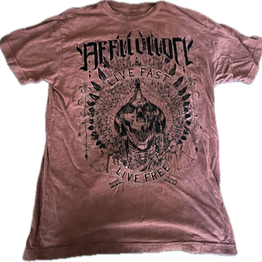 Affliction skull shirt